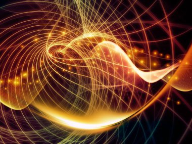 Teknoloji alanı serisi. Zemin dalgalar, Izgaralar ve ışıklar tasarım teknoloji, bilim ve bilgisayar bilgi dünyası konusunda tamamlayacak