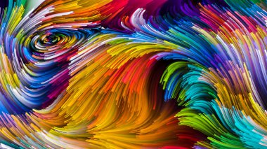 Hareket içinde renk serisi. Zemin tasarımları tasarım, yaratıcılık ve hayal gücü ekranlar ve mobil cihazlar için duvar kağıdı olarak kullanmak için bu konuda tamamlayacak akan boya desen