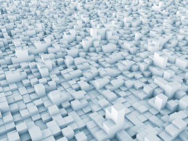 konuyla ilgili bilgisayar grafik çizimi için arka plan öğesi olarak fraktal gürültü ile bozuk uçak ilkel 3D render