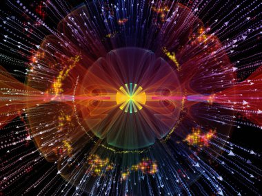 Dalga fonksiyonu serisi. Soyut renkli sinüs titreşimler, ışık ve fraktal öğeleri uygun projeler üzerinde ses ekolayzer, müzik için oluşan spektrum ve kuantum olasılık