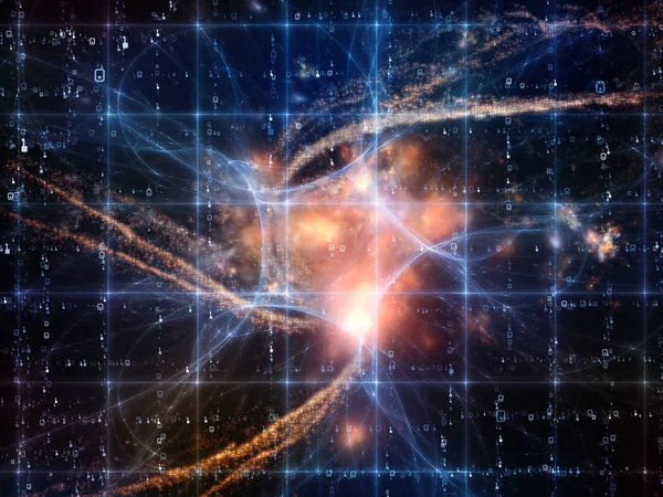 Mathe Universum Serie Hintergrundgestaltung Von Ziffern Und Raumelementen Zum Thema — Stockfoto