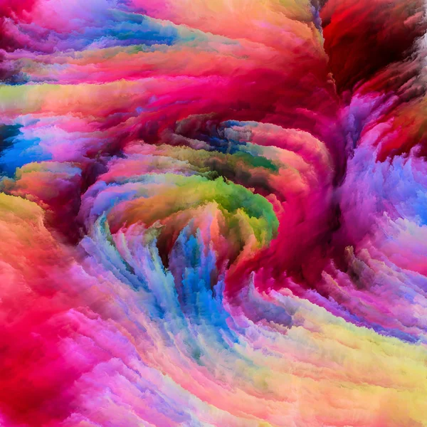 Color Motion Series Visually Attractive Backdrop Made Flowing Paint Pattern — Stock Photo, Image