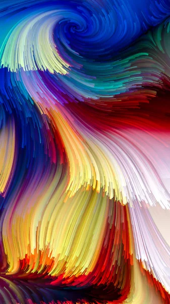 Serie Color Movimiento Diseño Abstracto Hecho Patrón Pintura Flujo Tema — Foto de Stock