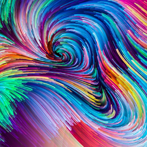 Color In Motion series. Graphic composition of Flowing Paint pattern for designs on  design, creativity and imagination to use as wallpaper for screens and devices