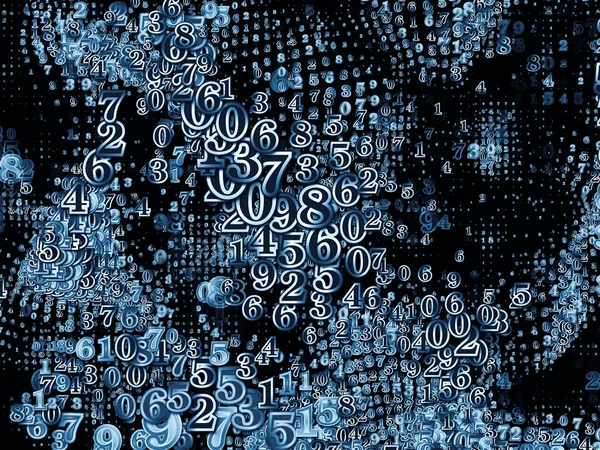 Number World Series Abstract Design Made Digits Fractal Elements Subject — Stock Photo, Image