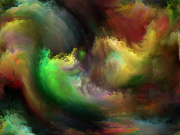 Soyut renk serisi. Interplay hareket üzerine yağlıboya sanat, yaratıcılık ve hayal gücü konusunda renkli boya