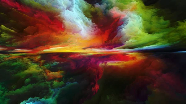 Dream Land Serien Grafisk Komposition Digitala Färger För Universum Naturen — Stockfoto