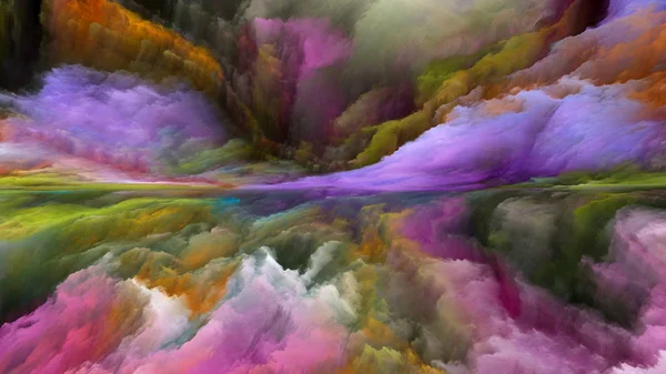 Seria Dream Land Compoziția Abstractă Culorilor Digitale Potrivite Proiecte Legate — Fotografie, imagine de stoc
