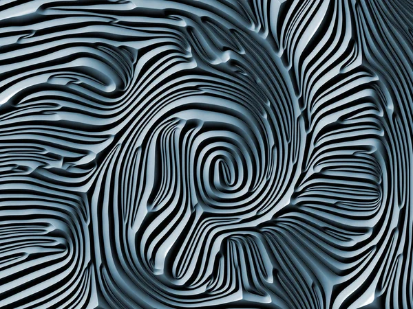 自然シリーズの曲線 自然の形 アール ヌーボー デザインと装飾の幾何学をテーマに青いエンボス Bas レリーフ パターンの レンダリングの背景デザイン — ストック写真