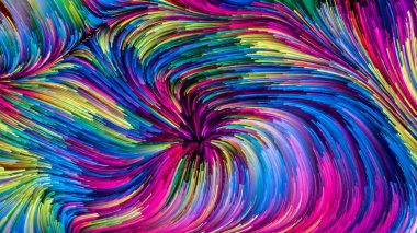 Hareket içinde renk serisi. Akan boya desen tasarım, yaratıcılık ve hayal gücü ekranlar ve mobil cihazlar için duvar kağıdı olarak kullanmak için bu konuda düzenleme