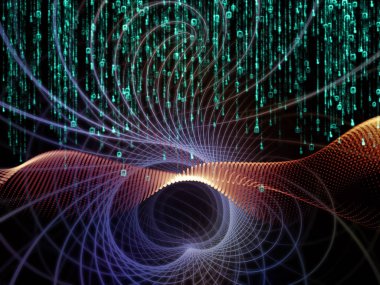 Matematik evren serisi. Sanatsal soyutlama basamak ve öğeleri konu alan matematik, bilim, eğitim ve modern teknoloji oluşur