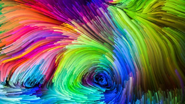 Serie Color Movimiento Composición Del Patrón Pintura Líquida Sobre Tema — Foto de Stock