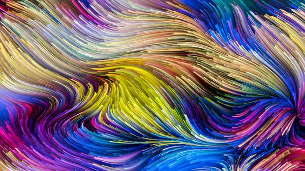 Kleur Beweging Serie Ontwerp Bestaande Uit Vloeibaar Verfpatroon Als Metafoor — Stockfoto