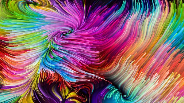 Série Color Motion Abstraction Artistique Composée Motif Peinture Fluide Sur — Photo