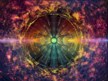 Dalga fonksiyonu serisi. Renkli sinüs titreşimlerin tasarlamak zemin, ışık ve fraktal elemanları inşaat üstünde ses ekolayzer, için müzik spektrum ve kuantum olasılık