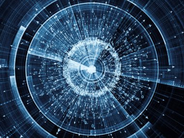 Kuralına göre serisi tasarım. Basamak ve bilim, bilgi teknoloji ve matematik mecazi ilişkisi ile soyut öğeler