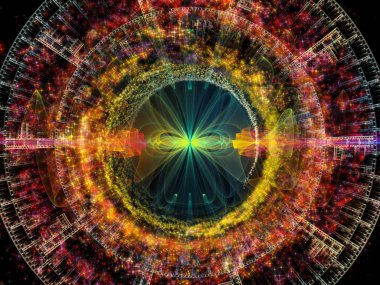 Dalga fonksiyonu serisi. Renkli sinüs titreşimlerin yaratıcı düzenleme, ışık ve fraktal öğeleri için ses ekolayzer, konunun müzik spektrum ve kuantum olasılık