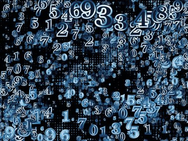 Numara dünya serisi. Basamak ve fraktal öğeleri konu bilim, eğitim ve modern teknoloji