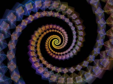 Sarmal geometri serisi. İplik girdap matematik, geometri ve bilim konusunda fraktal unsurların etkileşimi