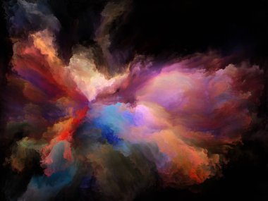 Akışı serisi renk. Arka plan tasarım akarsu müzik, yaratıcılık, hayal gücü, sanat ve tasarım konusunda dijital boya