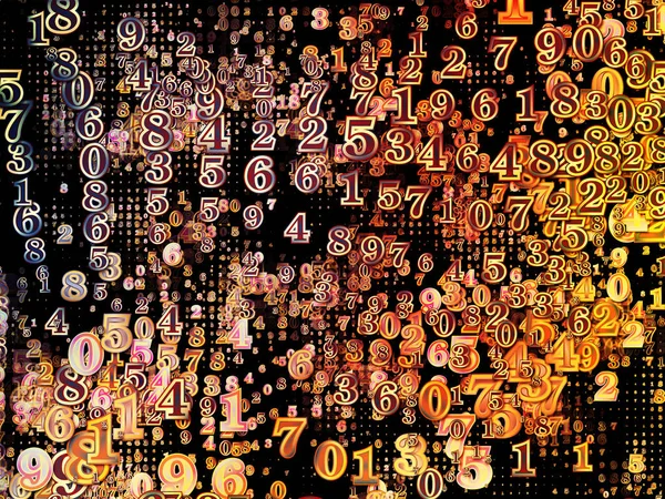 Serie Numero Mundo Composición Dígitos Elementos Fractales Sobre Tema Ciencia — Foto de Stock