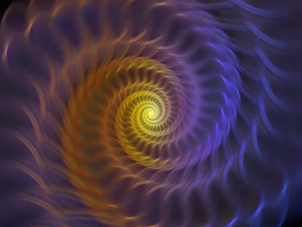 Série Geometria Espiral Composição Vórtice Giratório Elementos Fractais Sobre Tema — Fotografia de Stock