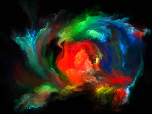 Serie Color Flow Composizione Flussi Vernice Digitale Adatti Come Sfondo — Foto Stock