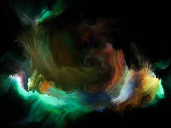 Color Flow Series Design Composed Streams Digital Paint Metaphor Subject — Stock Photo, Image