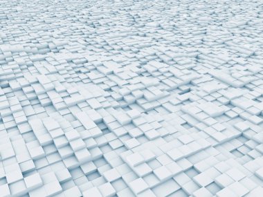 konuyla ilgili bilgisayar grafik çizimi için arka plan öğesi olarak fraktal gürültü ile bozuk uçak ilkel 3D render