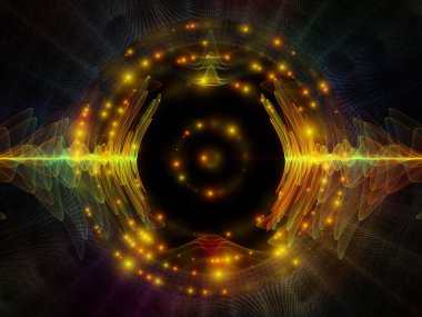 Dalga fonksiyonu serisi. Renkli sinüs titreşimler, ışık ve fraktal öğeleri ses ekolayzer, müzik projelerde için uygun bir zemin olarak spektrum ve kuantum olasılık