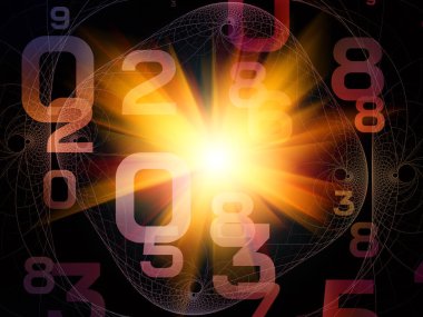 Matematik gerçeklik serisi. Sayı, ışıklar ve Fraktal desenleri matematik, eğitim ve bilim konusunda düzenleme