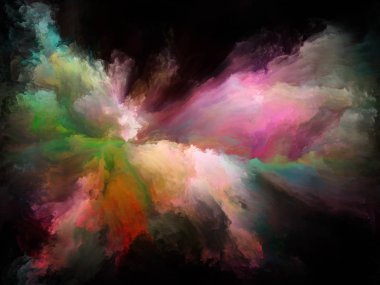 Akışı serisi renk. Arka plan tasarım akarsu müzik, yaratıcılık, hayal gücü, sanat ve tasarım konusunda dijital boya