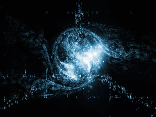 Serie Dell Universo Matematico Sullo Sfondo Cifre Elementi Spazio Completare — Foto Stock