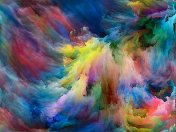 Abstrakte Hintergrundserien Komposition Von Farbe Und Bewegung Auf Leinwand Als — Stockfoto