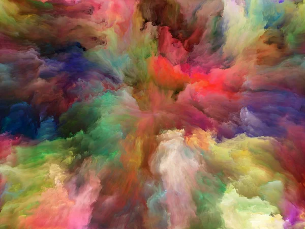 Streszczenie Serii Kolorów Kreatywny Układ Barwnej Farby Ruchu Płótnie Jako — Zdjęcie stockowe