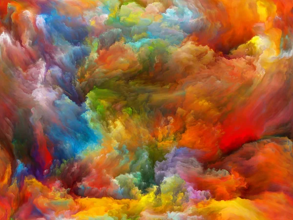 Абстрактная Серия Цветов Дизайн Выполнен Красочной Краски Движении Холсте Служить — стоковое фото