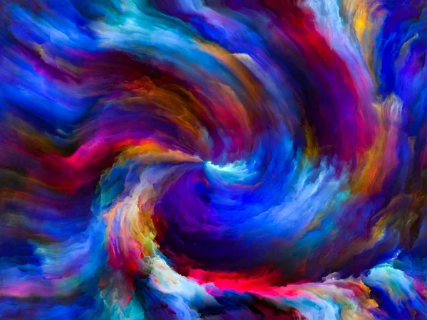 Color Flow Series Interplay Streams Digital Paint Subject Music Creativity — Stock Photo, Image