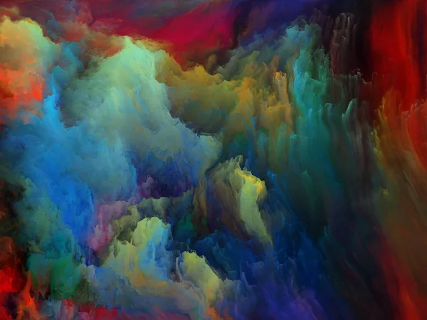 Color Flow Serien Visuellt Attraktiv Bakgrund Strömmar Digital Färg Lämplig — Stockfoto