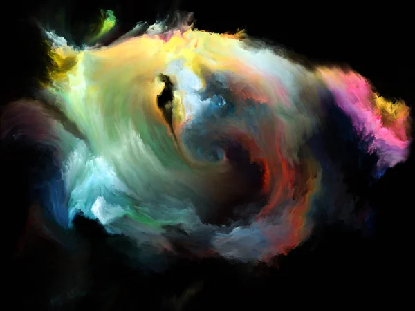 Série Color Flow Composition Flux Peinture Numérique Avec Rapport Métaphorique — Photo