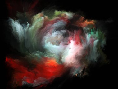 Akışı serisi renk. Tasarım, müzik, yaratıcılık, hayal gücü, sanat ve tasarım konusunda bir metafor olarak dijital boya streams oluşur