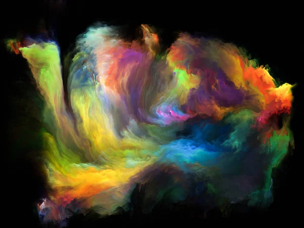 Color Flow Series Composition Streams Digital Paint Suitable Backdrop Projects — Stock Photo, Image