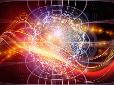 Numara serileri teknoloji. Tasarım teknoloji, bilim ve bilgisayar bilgi dünyası konusunda bir metafor olarak basamak, Izgaralar ve ışıklar oluşur