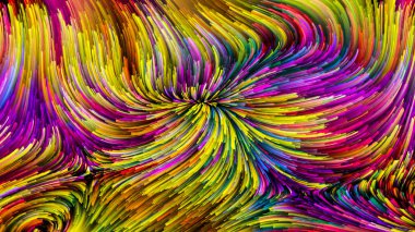 Hareket içinde renk serisi. Akan boya desen tasarım, yaratıcılık ve hayal gücü ekranlar ve mobil cihazlar için duvar kağıdı olarak kullanmak için bu konuda etkileşimi