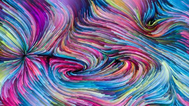 Hareket içinde renk serisi. Akan boya desen tasarım, yaratıcılık ve hayal gücü ekranlar ve mobil cihazlar için duvar kağıdı olarak kullanmak için bu konuda zemin