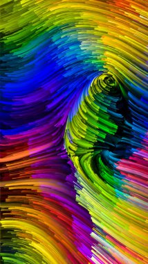 Drama renkler Serisi. Tasarım, yaratıcılık ve hayal gücü konusunda sanal tuval etkileşimi