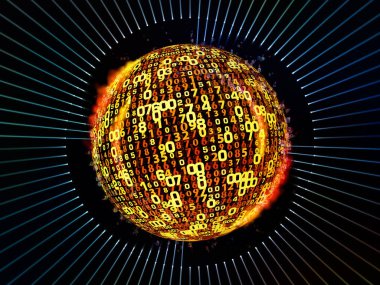 Numara dünya serisi. Bilim, eğitim ve modern teknoloji basamak ve fraktal öğeleri için zemin tasarımı çalışır