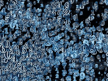 Numara dünya serisi. Basamak ve fraktal öğeleri konu bilim, eğitim ve modern teknoloji