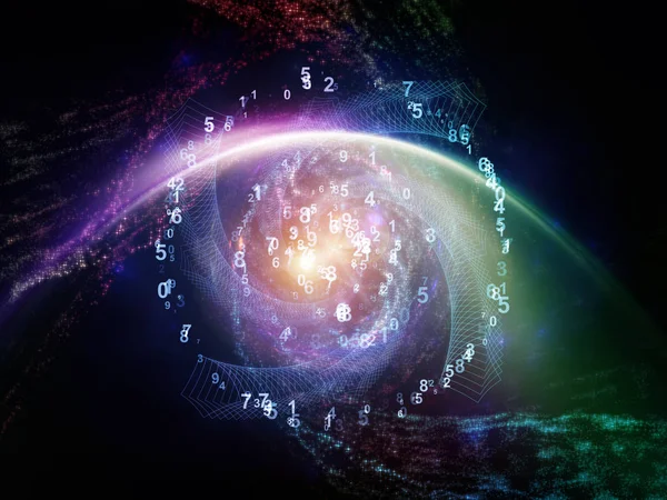 Math Universe Series Composition Digits Elements Space Metaphorical Relationship Mathematics — Stock Photo, Image