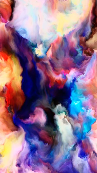 Vivid Abstract Background Composed Saturated Fractal Paint — Stock Photo, Image