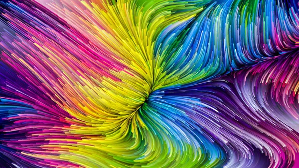 Série Color Motion Conception Composée Motif Peinture Liquide Comme Métaphore — Photo